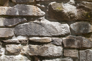 Close-up of a stone wall in Massachusetts