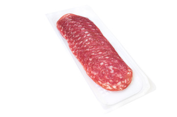 Pack of square shaped sliced ham for sandwich