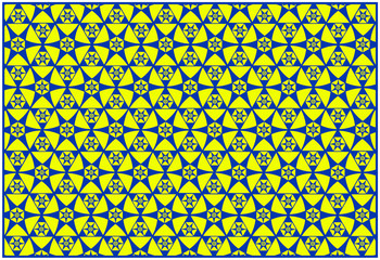 Six Point Mosaic Star Pattern