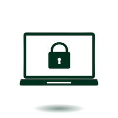 Internet security concept  icon. Identification and protection symbol.