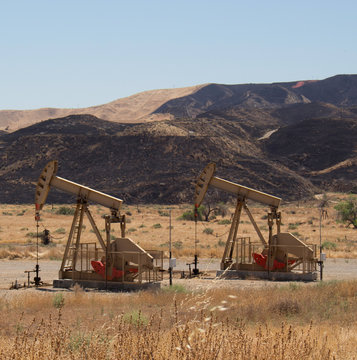 Abandoned Oil Pumps In California