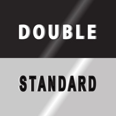 the sign of a double standard