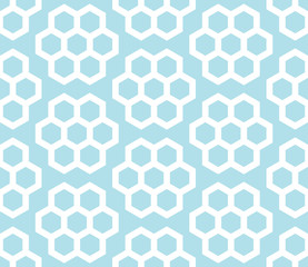 geometric hexagon seamless vector pattern minimal background