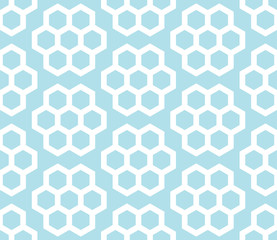 geometric hexagon seamless vector pattern minimal background