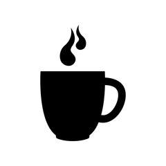 Tea cup icon. Isolated flat symbol. Vector sign illustration on white.