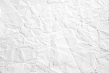 Crumpled white paper