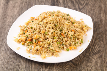 Fried rice with prawn