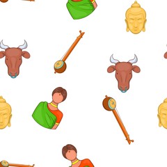 Country of India pattern, cartoon style