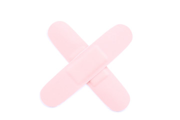 Medical plasters isolated on a white