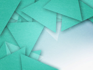 Green background with triangle