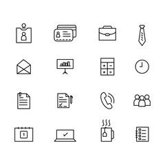 Simple office icons