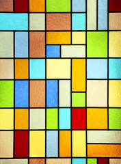 Modern stained glass