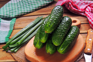 Tomato and cucumber