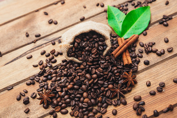 Roasted coffee beans