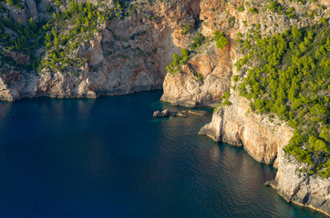 Cliffs of Zakynthos island, Greece