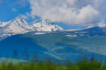 Fototapeta na wymiar Beautiful view of Mount Aragats, Armenia