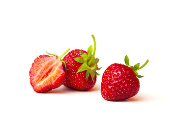 strawberry isolated on the white background