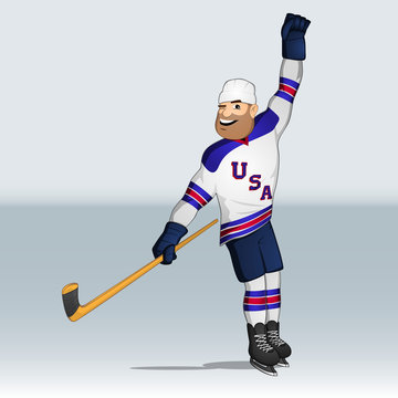 USA team ice hockey player