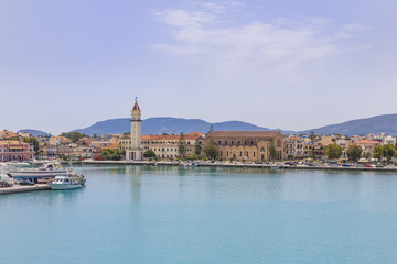 Fototapeta na wymiar Zakynthos town as seen from the port, Greece, Europe