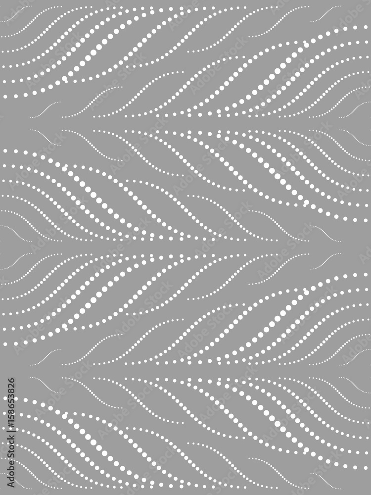 Poster abstract seamless pattern of smooth lines and halftones. elegant geometric forms.