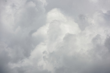 Beautiful gray rain clouds close-up