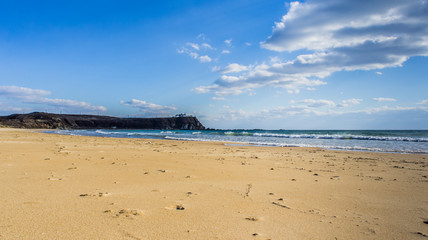 The sandy beach of the sea of Japan on the shores of the Primorsky territory
