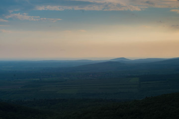Sunset in Matra, Hungary