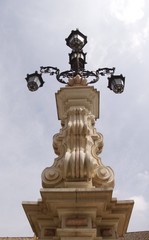 Lampadaire de rue à Séville, Espagne	