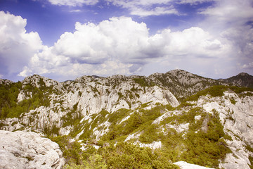 View from Crikvena peak on Velebit mountain, Croatia