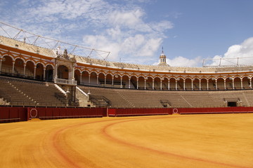 Arènes de corrida à Séville, Espagne