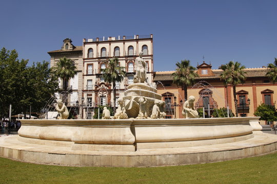 Fontaine à Séville, Espagne
