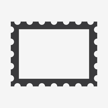 postage stamp icon vector illustration