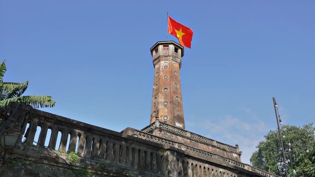 Flag Tower, Hanoi, Vietnam in 4k