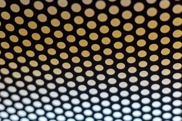 abstract dotted black and white texture in metal material