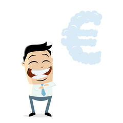 businessman dreaming of euro
