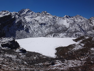 Obraz premium Goseikunda lake, Himalyas, Nepal