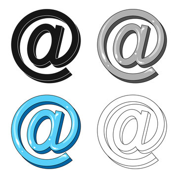 Email symbol.Mail and postman single icon in cartoon style vector symbol stock illustration web.