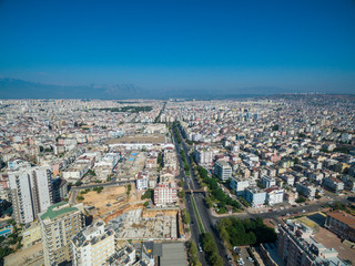 top view photo of city center