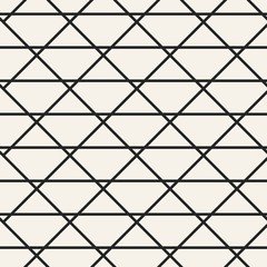 Fototapeta premium Abstract concept vector monochrome geometric pattern. Black and white minimal background. Creative illustration template. Seamless stylish texture. For wallpaper, surface, web design, textile, decor.