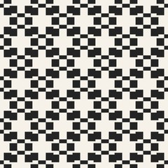 Fototapeta premium Abstract concept vector monochrome geometric pattern. Black and white minimal background. Creative illustration template. Seamless stylish texture. For wallpaper, surface, web design, textile, decor.
