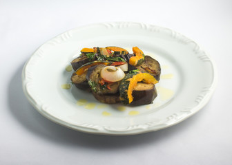 Cooked Eggplant over a plate