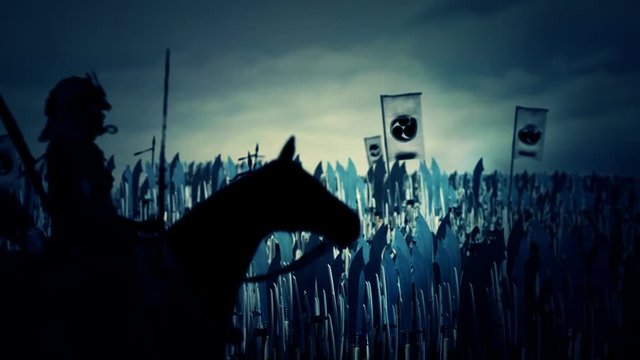 Samurai of the Ryukyu Kingdom Leading Army To War