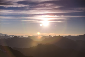 mont fort verbier sunrise