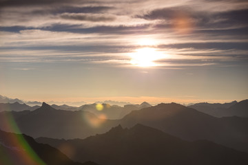 mont fort verbier sunrise