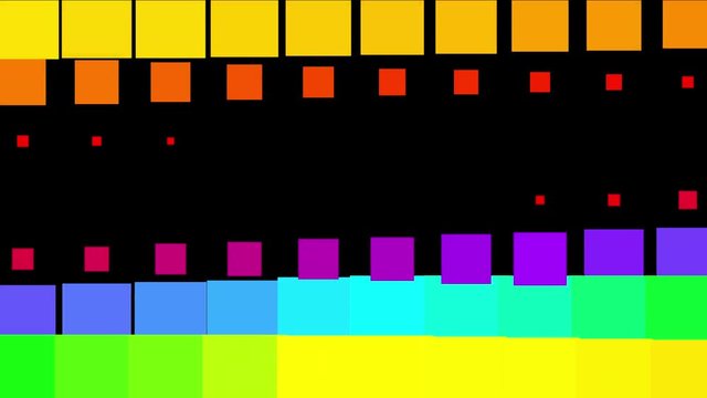 4k vj color square neon light array matrix scan background&cube grid big data database geometry modern shape backdrop.