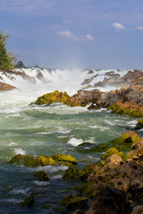 Fototapeta na wymiar Khone Phapheng waterfall in Laos
