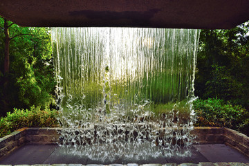 Waterfall Waterfall Parc de Belleville, Paris