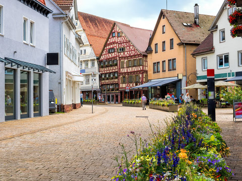 Stadtmitte von Nagold, Baden W&uuml;rttemberg, Schwarzwald
