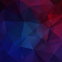 Obraz premium Background made of blue, purple triangles. Square composition with geometric shapes. Eps 10