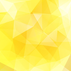 Geometric pattern, polygon triangles vector background in yellow tones. Illustration pattern